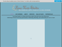 Tablet Screenshot of lunahairstudio.com
